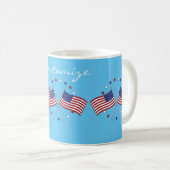 American Flags Thunder_Cove Patriotic 4th of July コーヒーマグカップ (正面右)
