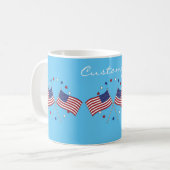 American Flags Thunder_Cove Patriotic 4th of July コーヒーマグカップ (正面左)