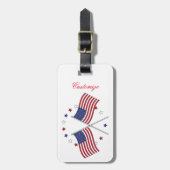 American Flags Thunder_Cove Patriotic 4th of July ラゲッジタグ (正面縦)