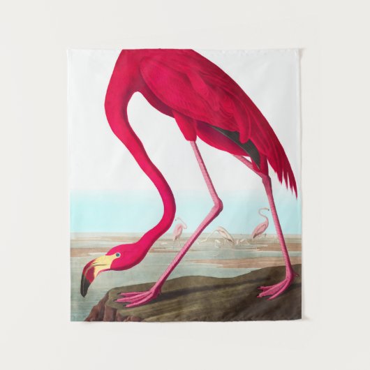 American Flamingo by John James Audubon タペストリー (正面)