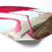 American Flamingo by John James Audubon フォトプリント (角)