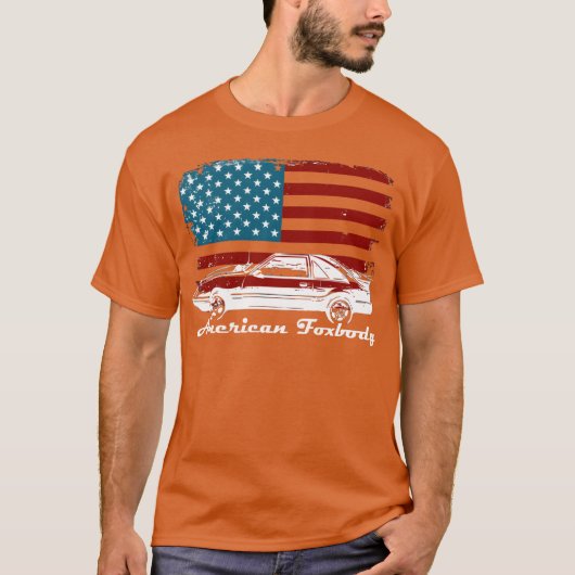 American Fobody Muscle Car 50L Car Enthusiast Fl g Tシャツ (正面)