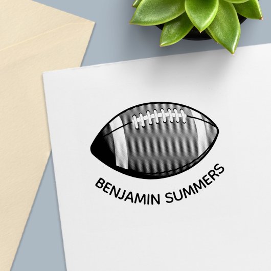 American Football Ball Custom Name セルフインキングスタンプ