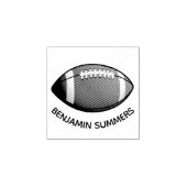 American Football Ball Custom Name 1x1 ラバースタンプ (インプリント)
