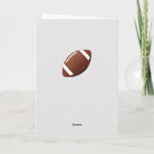 American Football Ball Happy Birthday サンキューカード (裏面)