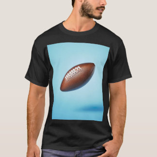 American football ball suspended in the air tシャツ