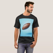 American football ball suspended in the air tシャツ (正面フル)