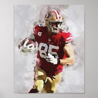 American Football beautiful abstract retro poster ポスター