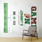 American Football Birthday Photo Backdrop タペストリー (インサイチュ(横))