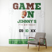 American Football Birthday Photo Backdrop タペストリー (インサイチュ)