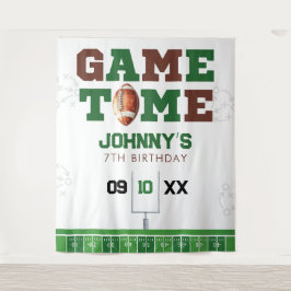 American Football Birthday Photo Backdrop タペストリー