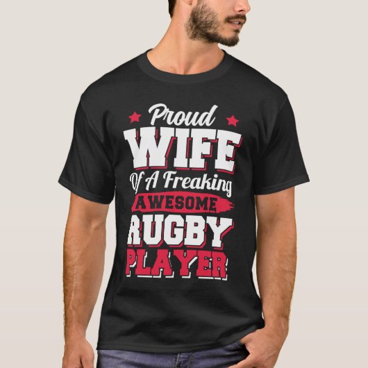 American Football  Coach Rugby Player Wife Tシャツ (正面)