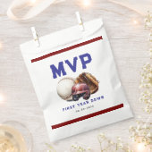 American Football First Year Down 1st Birthday フェイバーバッグ (クリップ留めされた状態)