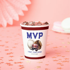 American Football First Year Down 1st Birthday 紙コップ