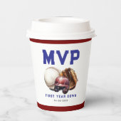 American Football First Year Down 1st Birthday 紙コップ (裏面)