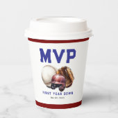 American Football First Year Down 1st Birthday 紙コップ (正面)