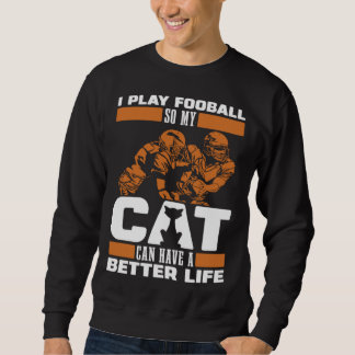 American Football  Footballer Player Football Cat スウェットシャツ