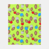 American Football - Helmet & Ball Seamless Pattern フリースブランケット (正面)