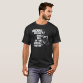American Football Lineman Because Brick Wall Play Tシャツ (正面フル)
