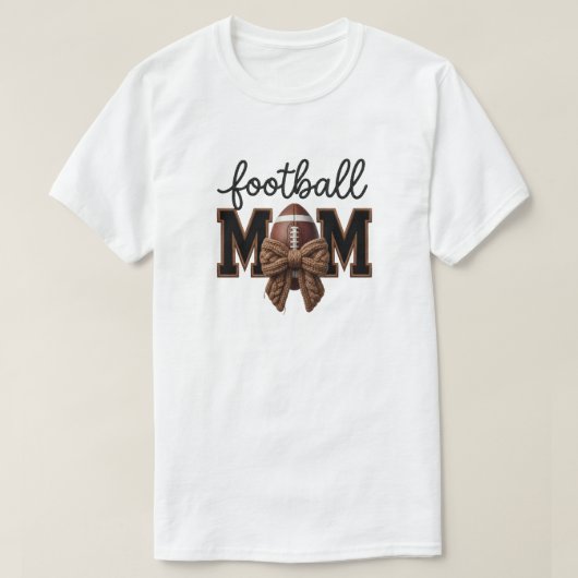 American Football Mama Faux yarn, Knit Style Tシャツ (デザイン正面)