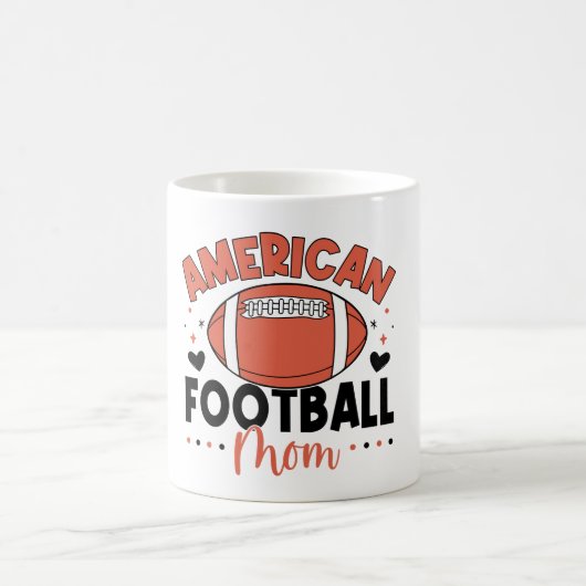 AMERICAN FOOTBALL MOM コーヒーマグカップ (中央)