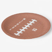 American Football Name Birthday Party ペーパープレート (アングル)