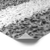 American Football on Field Black and White Sports ポスター (角)