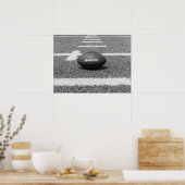 American Football on Field Black and White Sports ポスター (キッチン)