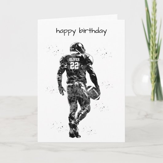 American Football Player  カード (正面)