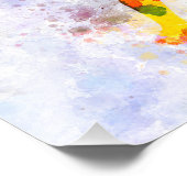 american football player man scoring touchdown フォトプリント            (角)