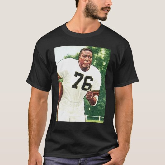 American Football Player No 76 Illustration SITE B Tシャツ (正面)