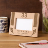 American Football Player Silhouette Sports レーザー彫刻フレーム (左)