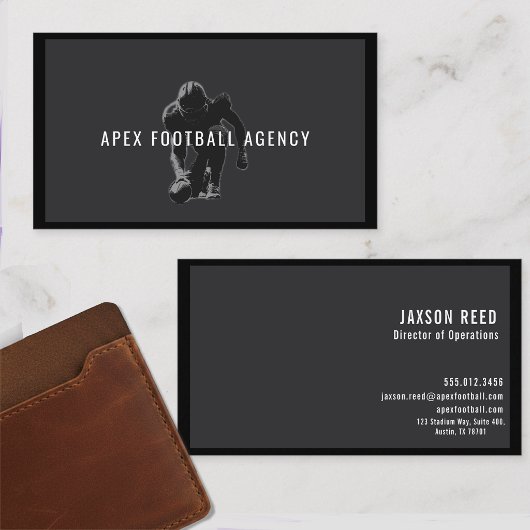 American Football Sports Management-modern 名刺