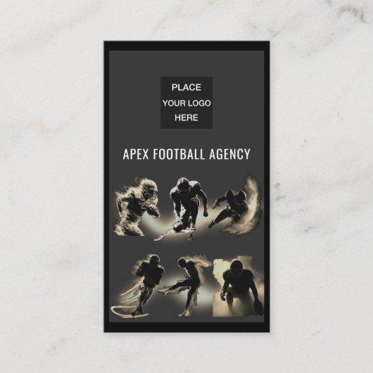 American Football Sports Management-Sepia  名刺 (正面)