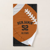 American Football sports towel, coach bath towel ハンドタオル (ハンドタオル)