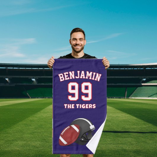 american Football sports towel, coach bath towel ハンドタオル