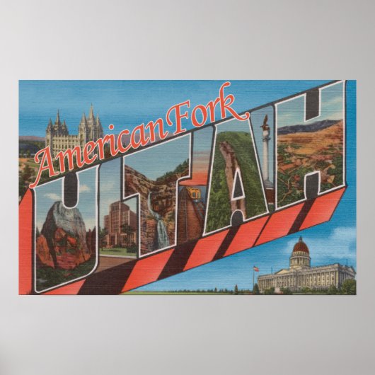 American Fork, Utah – 大文字場面 ポスター (正面)