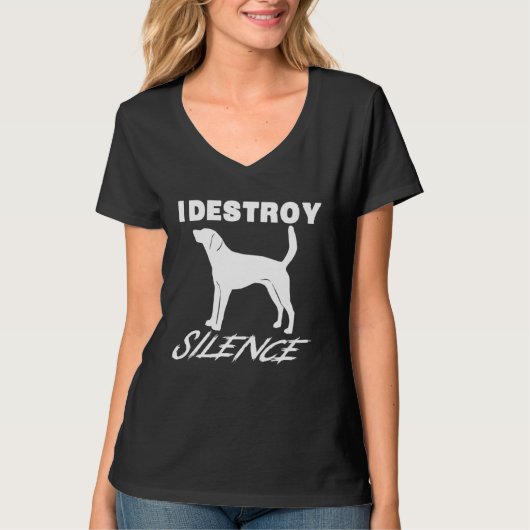 American Fox Hound   I Destroy Silence Tシャツ (正面)