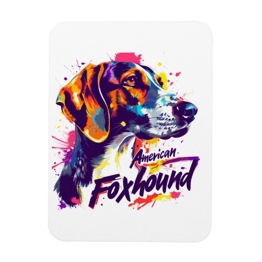 American Foxhound マグネット (縦)