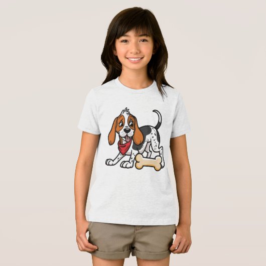 American Foxhound - Bone on the Mind トライブレンドＴシャツ (正面全面)