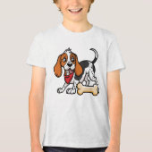 American Foxhound - Bone on the Mind トライブレンドＴシャツ (正面)