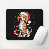 American Foxhound Dog Ugly Christmas Candy Cane Tr マウスパッド (マウス)