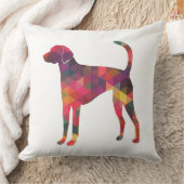 American Foxhound Geo Pattern Silhouette 数々の - クッション (ブランケット)