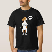 American Foxhound Stubborn Dog Tシャツ (正面)