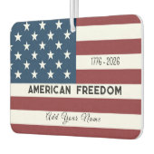 American Freedom Personalized Name カーエアーフレッシュナー (左)