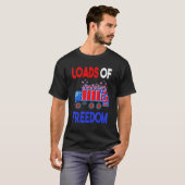 American Garbage Truck Patriotic Usa 4th Of July B Tシャツ (正面フル)
