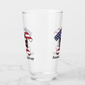 American Geology Rock Hammerロゴ – カスタマイズ可能 タンブラーグラス (左)