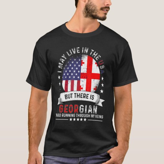 American Georgian Home in US Patriot American Geor Tシャツ (正面)