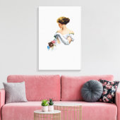 American Girl – ハリソン・フィッシャーによる奇妙な瞬間 キャンバスプリント (インサイチュ (リビング))