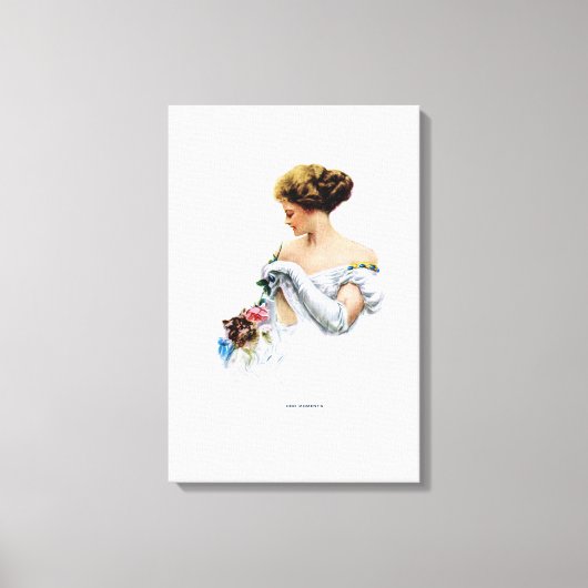 American Girl – ハリソン・フィッシャーによる奇妙な瞬間 キャンバスプリント (正面)